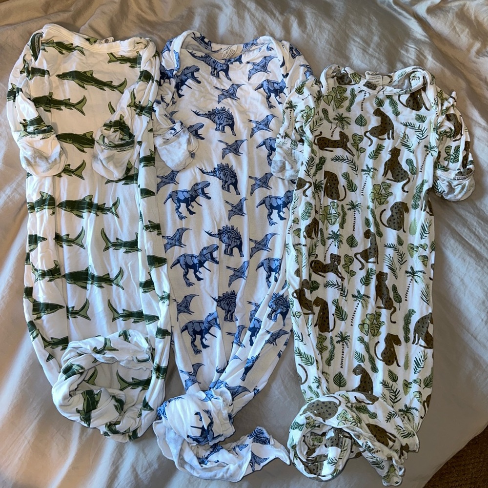 Lot of Bamboo Baby Gowns - Kate Quinn 0-3 mos